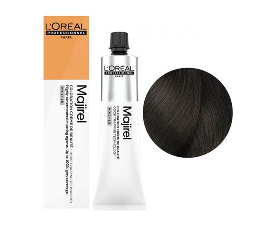 Крем-фарба для волосся L'Oreal Professionnel Majirel 4.3, Шатен золотистий, 60ml, Об'єм: 60 мл., Номер краски: 4.3, фото 