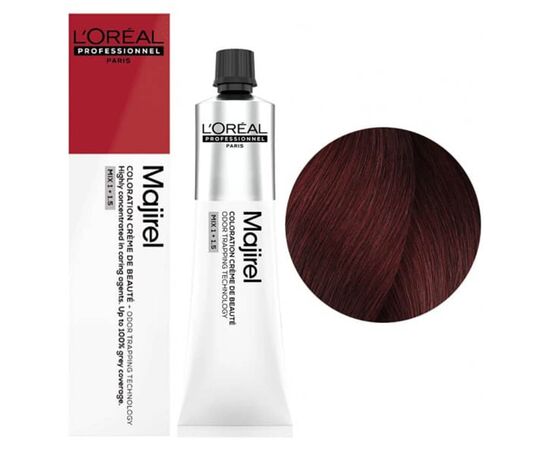 Крем-фарба для волосся L'Oreal Professionnel Majirel 5.60, Світлий шатен махагоновий , 60 мл, Об'єм: 60 мл., Номер краски: 5.60, фото 