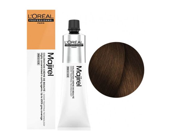 Крем-фарба для волосся L'Oreal Professionnel Majirel 6.34, Темний блондин золотисто-мідний, 60ml, Об'єм: 60 мл., Номер краски: 6.34, фото 