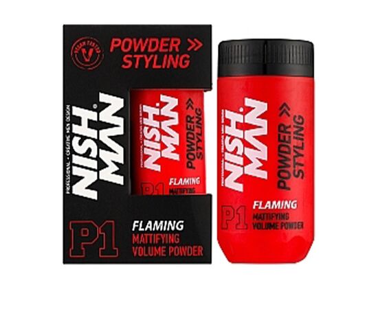 Пудра для стилізації волосся Nishman Styling Powder P1 Flaming, 20 г, фото 