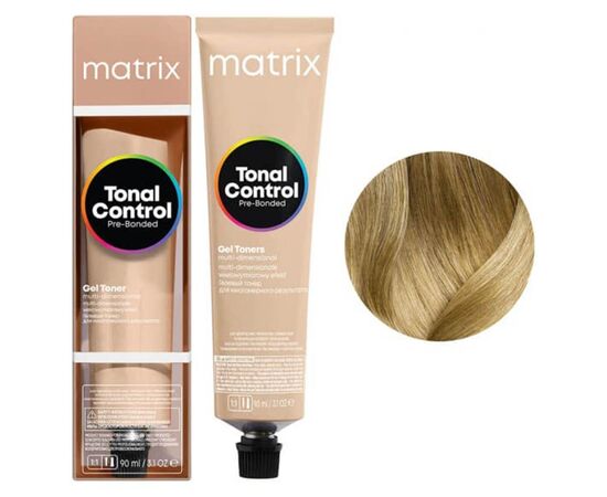 Гелевий тонер на кислотній основі Matrix Tonal Control Pre-Bonded Acidic Gel Toner 9NGA Дуже Світлий Натуральний Золотисто-попелястий Блондин, 90 мл, Вид: Тонер, Номер краски: 9NGA, фото 