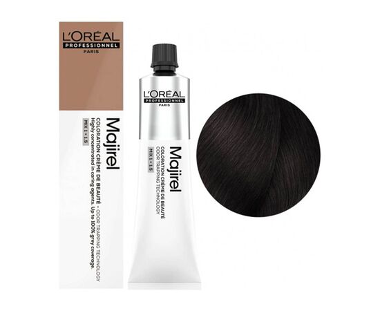 Крем-фарба для волосся L'Oreal Professionnel Majirel 4.8, Шатен мокко, 60 мл, Об'єм: 60 мл., Номер краски: 4.8, фото 