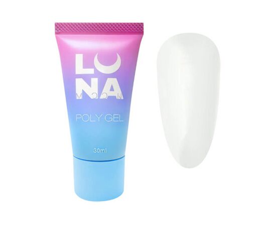 Полігель для нарощування LUNA Poly Gel №2, 30 мл, Вид акрігелю: Густий, Номер: 2, фото 
