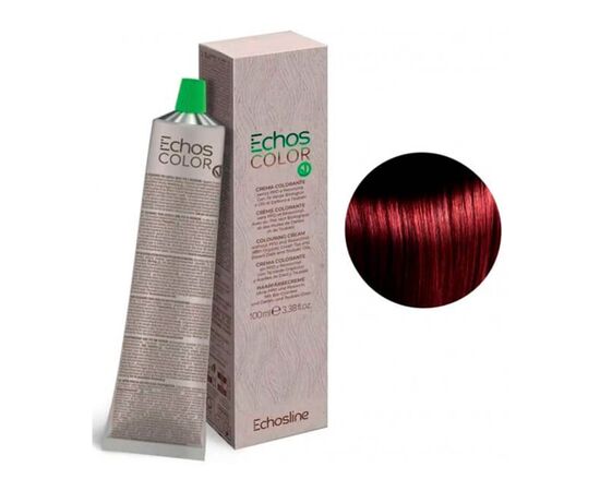 Крем-фарба для волосся Echosline Echos Color Colouring Cream,  5.66 Світлий каштан екстрачервоний , 100 мл, Номер краски: 5.66, фото 