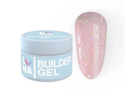 Гель для нарощування Luna  Diamond Gel №2 15ml, Об'єм: 15 мл, Колекція гелів: Diamond Gel, Номер: 2, фото 