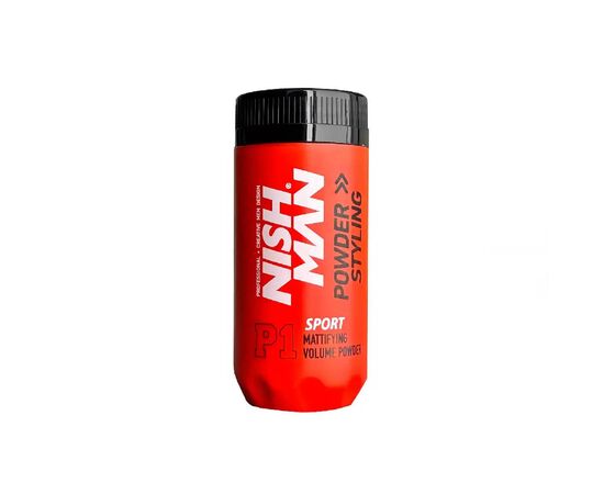 Пудра для створення об'єму волосся матова Nishman Styling Powder P1 Sport, 20 г, фото , изображение 2