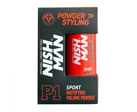 Пудра для створення об'єму волосся матова Nishman Styling Powder P1 Sport, 20 г, фото 