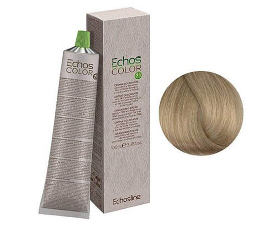Крем-фарба для волосся Echosline Echos Color Colouring Cream,  9.0 ICE Натуральний холодний ультрасвітлий блонд, 100 мл, Номер краски: 9.0 ICE, фото 
