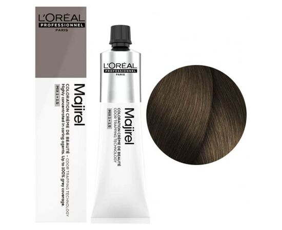 Крем-фарба для волосся L'Oreal Professionnel Majirel  7.18 Блондин попелястий мокко, 60 мл, Об'єм: 60 мл., Номер краски: 7.18, фото 