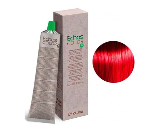 Крем-фарба для волосся Echosline Echos Color Colouring Cream  RED , Червона, 100 мл, Номер краски: RED, фото 