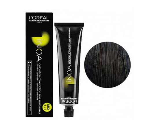 Фарба без аміаку L'Oreal Professionnel Inoa 1, Чорний, 60 мл, Номер краски: 1, фото 