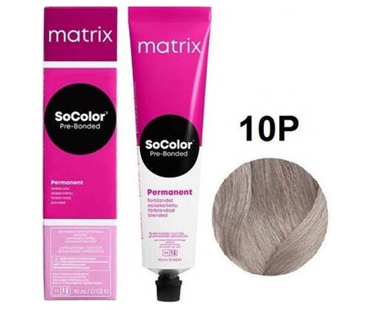 Стійка фарба для волосся Matrix SoColor Pre-Bonded 10Р, Дуже-дуже Світлий Перлинний Блондин, 90 мл, Номер краски: 10Р, фото 
