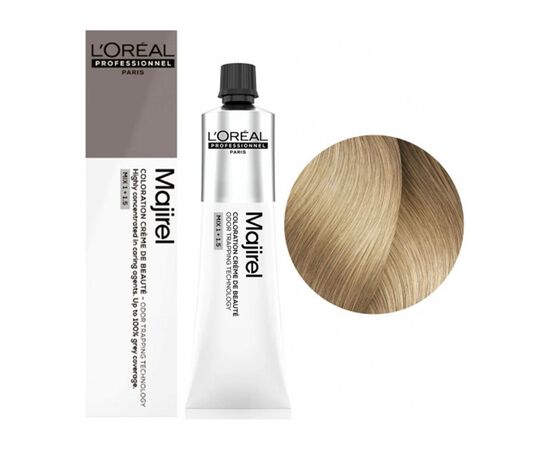 Крем-фарба для волосся  L'Oreal Professionnel Majirel 10, Дуже-дуже світлий блондин, 60 мл, Об'єм: 60 мл., Номер краски: 10, фото 