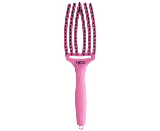 Щітка FINGERBRUSH Care Iconic Boar&Nylon Pink Granita, фото 