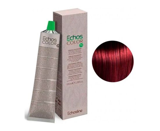 Крем-фарба для волосся Echosline Echos Color Colouring Cream,6.66 Темний блондин червоний інтенсивний , 100 мл, Номер краски: 6.66, фото 