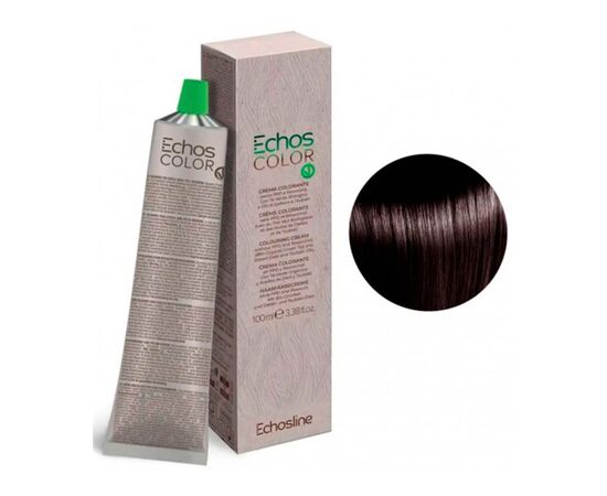 Крем-фарба для волосся Echosline Echos Color Colouring Cream, 5.7 COLD Холодний коричневий світлий каштан, 100 мл, Номер краски: 5.7 COLD, фото 