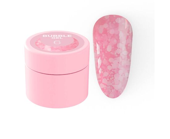 Блискітки для нігтів Bubble Gel №6 5ml, Колекція гелів: Bubble Gel, Номер: 6, фото 