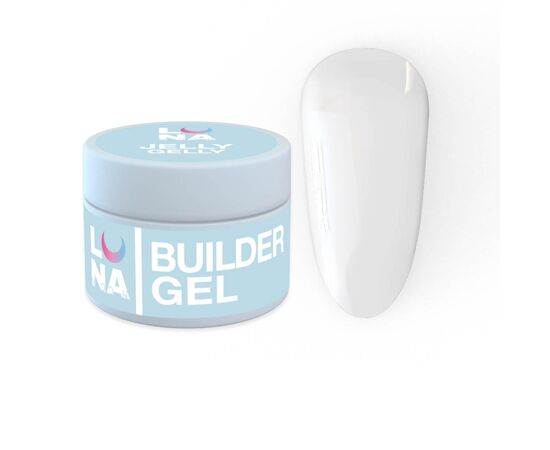 Гель-желе для нарощування Luna Jelly Gelly №1 (15ml), Об'єм: 15 мл, Колекція гелів: Jelly Gelly, Номер: 1, фото 