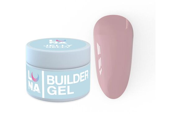 Гель-желе для нарощування Luna Jelly Gelly №5 (15ml), Об'єм: 15 мл, Колекція гелів: Jelly Gelly, Номер: 5, фото 