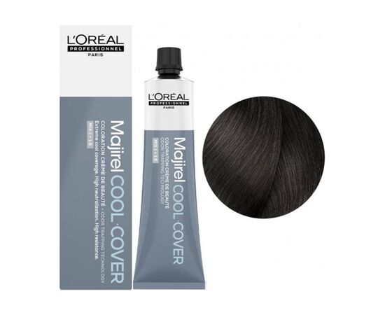 Стійка фарба для волосся L'Oreal Professionnel Majirel Cool Cover 5,Світлий шатен, 60 мл, Об'єм: 60 мл., Номер краски: Cool Cover 5, фото 