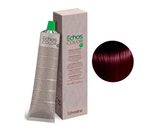 Крем-фарба для волосся Echosline Echos Color Colouring Cream,  5.55 Світло-каштановий махагоновий, 100 мл, Номер краски: 5.55, фото 