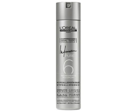 Лак для волосся екстра-сильної фіксації L'Oreal Professionnel Infinium Pure Extra Strong, 300 мл, фото 