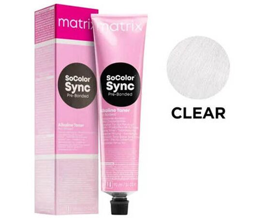 Крем-фарба без аміаку Matrix SoColor Sync Pre-Bonded Clear, Прозорий, 90 мл, Вид: Фарба, Номер краски: Clear, фото 