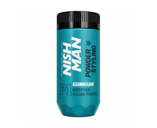 Пудра для створення об'єму волосся матова Nishman Styling Powder P1 Gum Gum, 20 г, фото , изображение 2