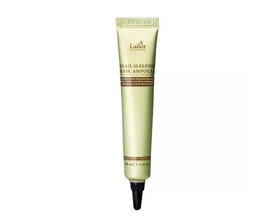 Нічна кератинова сироватка для волосся La'dor Snail Sleeping Hair Ampoule,20 мл, фото 