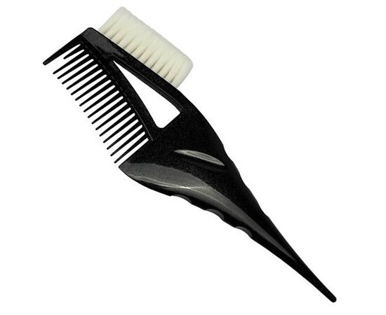 Щітка для фарбування волосся Salon Professional з гребінцем чорна, фото 