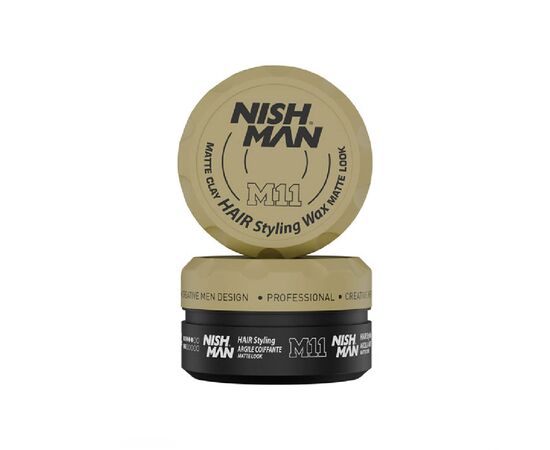 Матова глина для укладки волосся Nishman Matte Clay M11, 150 мл, фото , изображение 2