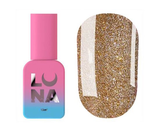 Топ для гель-лаку Luna Top Flash Gold 13ml, фото 