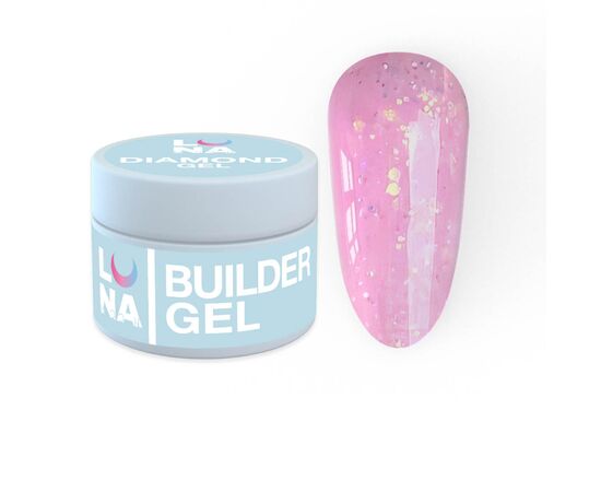 Гель для нарощування Luna  Diamond Gel №4 15ml, Об'єм: 15 мл, Колекція гелів: Diamond Gel, Номер: 4, фото 