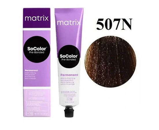 Стійка крем-фарба для волосся Matrix Socolor Beauty (Pre-Bonded Permanent) Extra Coverage 507N, Натуральний  Блондин 90 мл, Номер краски: 507N, фото 