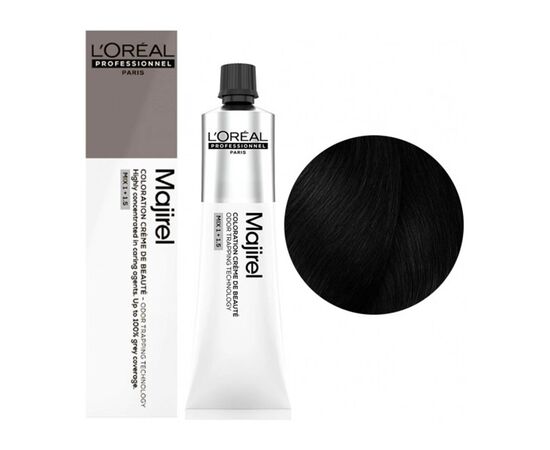 Крем-фарба для волосся  L'Oreal Professionnel Majirel 1, Чорний, 60 мл, Об'єм: 60 мл., Номер краски: 1, фото 